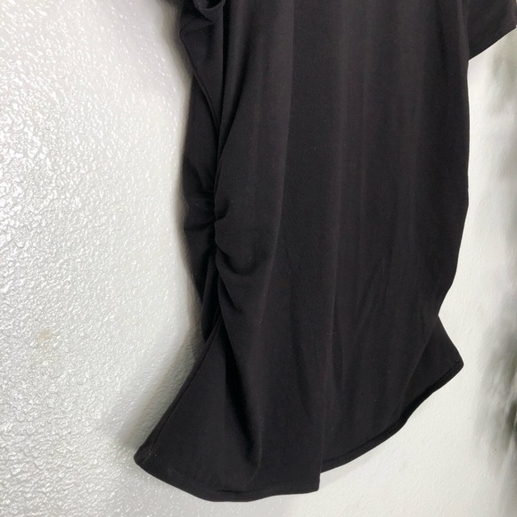 Kenneth Cole Brown Turtleneck Ruched Maternity Top - Picture 5 of 6